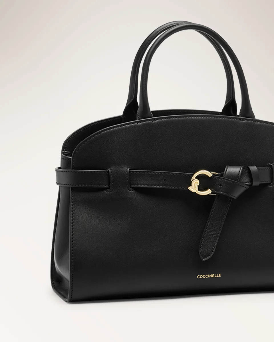 Handbag Smooth Leather Noir - immagine 5