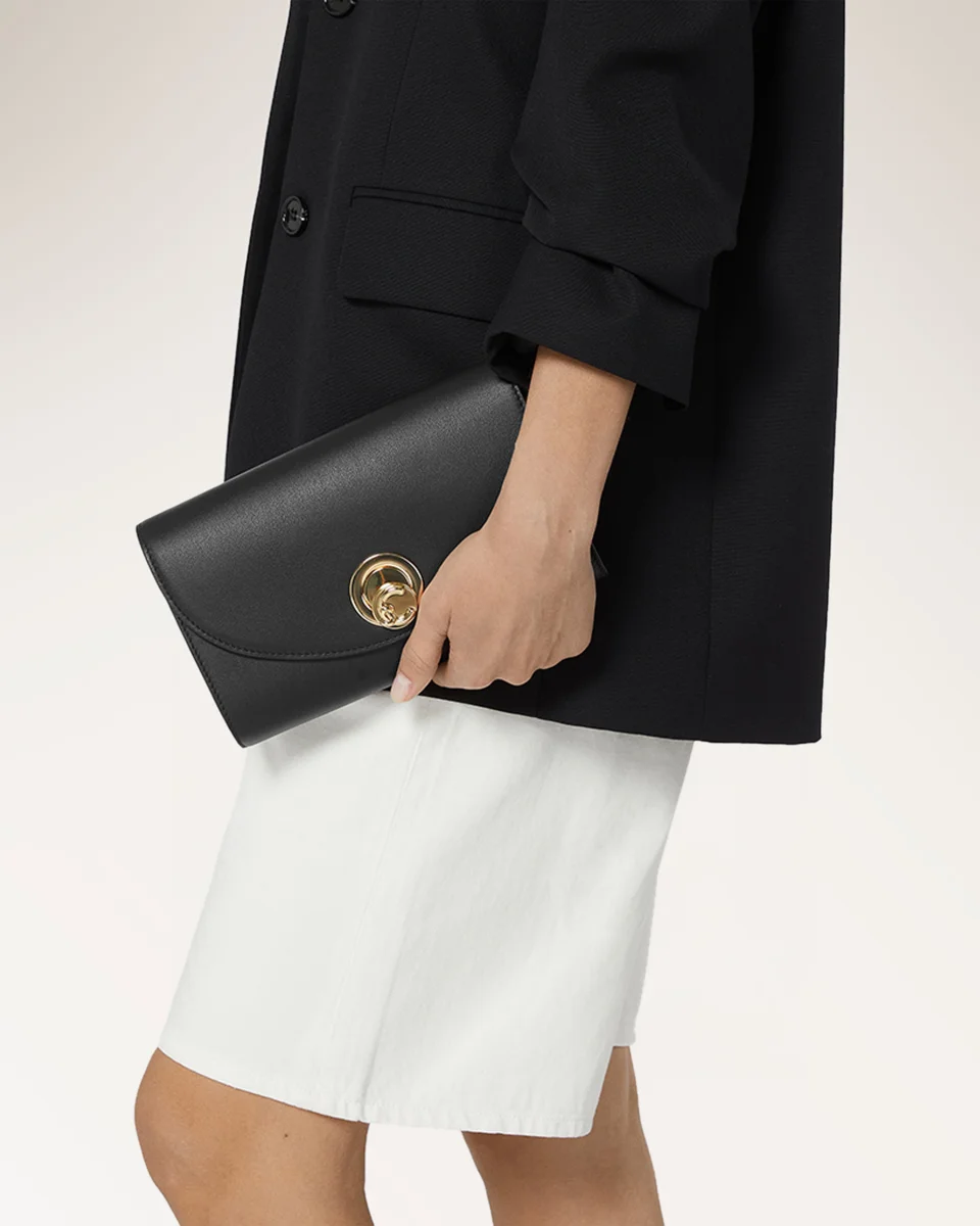 Handbag Smooth Leather Noir - immagine 7