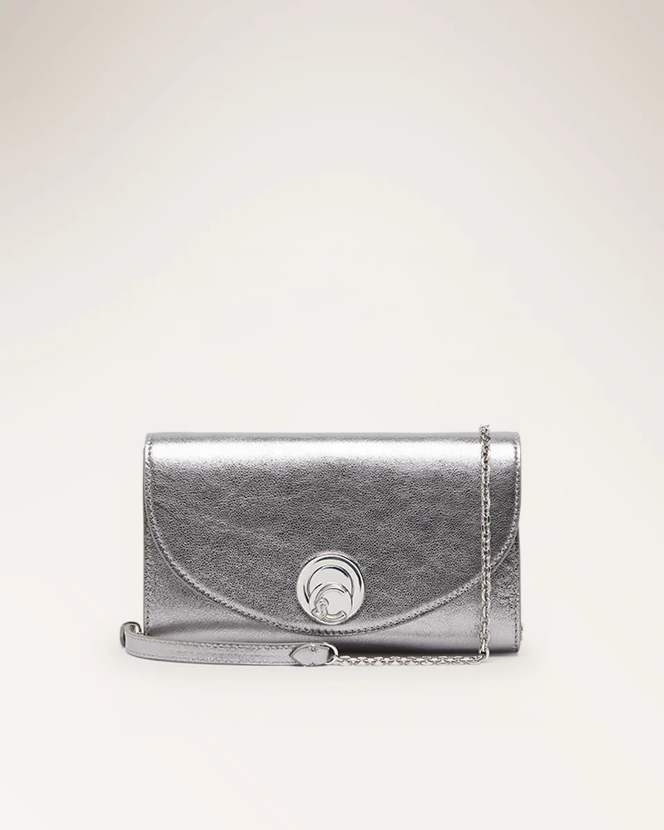 Handbag Smooth Leather Steel - immagine 2