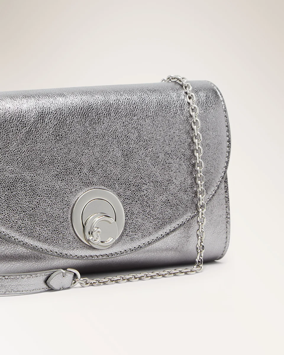 Handbag Smooth Leather Steel - immagine 5