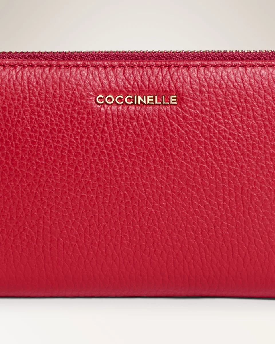 Wallet Grained Leather Scarlet - immagine 2