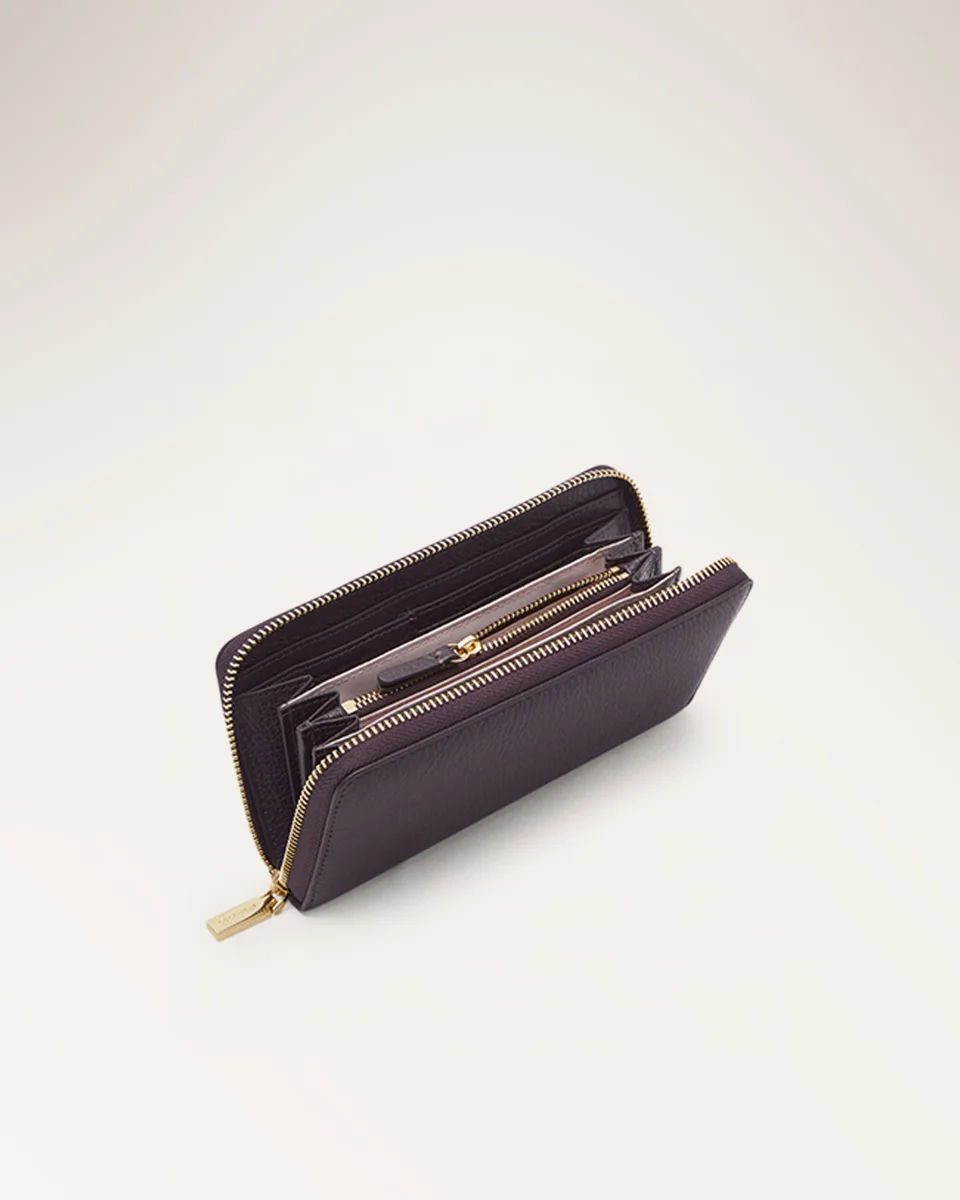 Wallet Grained Leather Prune - immagine 3