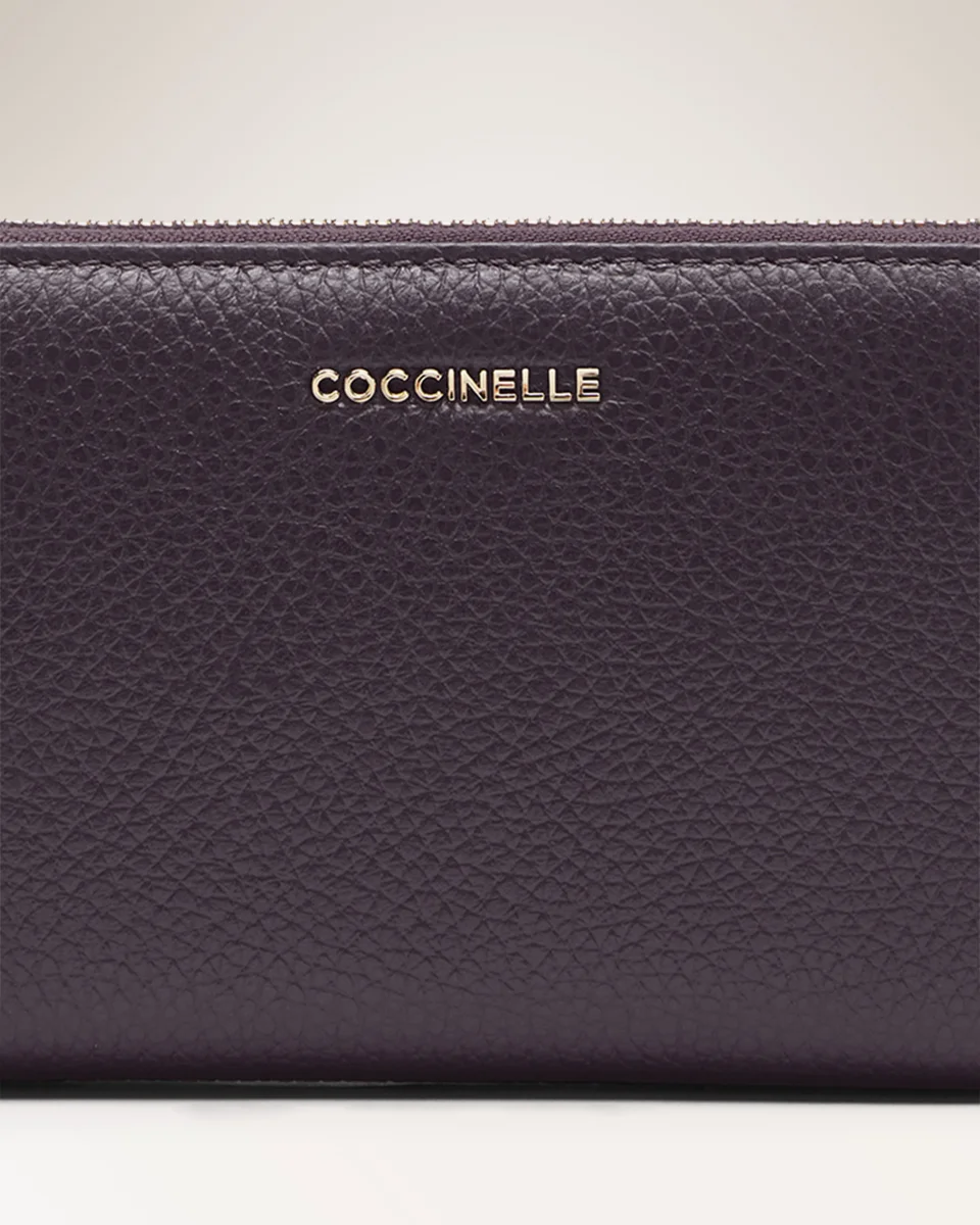 Wallet Grained Leather Prune - immagine 4