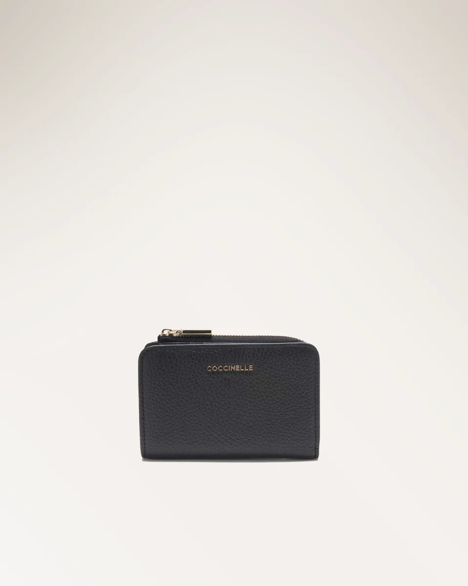 Wallet Grained Leather Noir - immagine 2