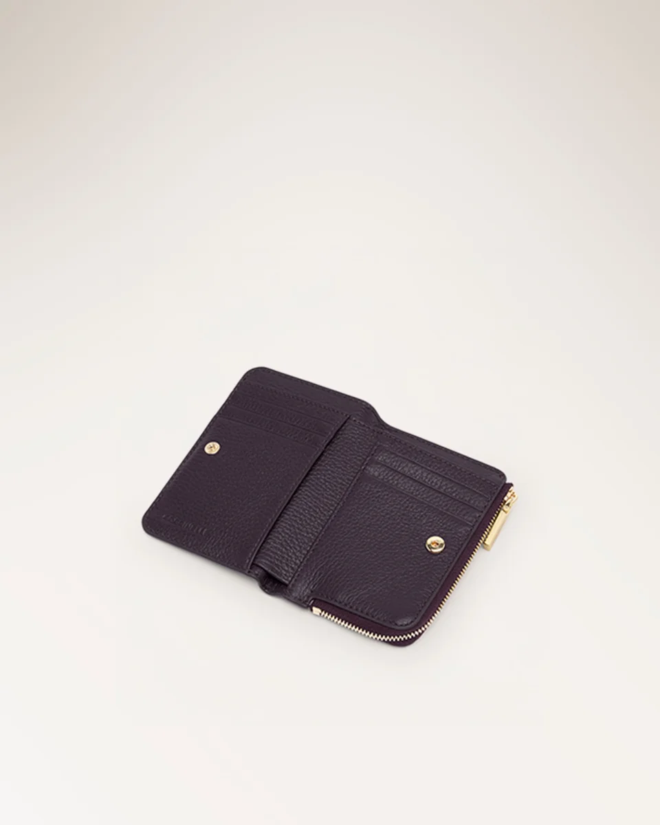 Wallet Grained Leather Prune - immagine 3