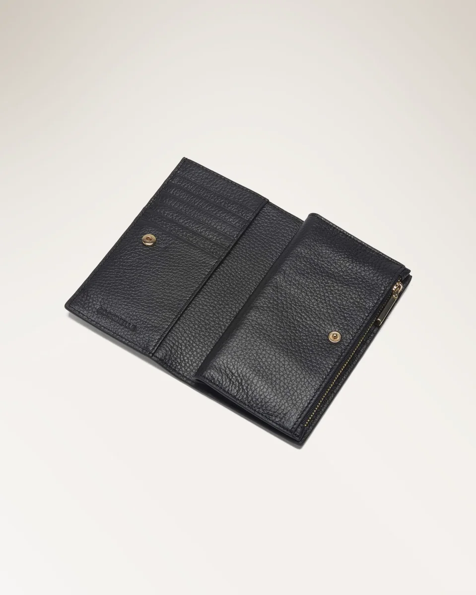 Wallet Grained Leather Noir - immagine 3
