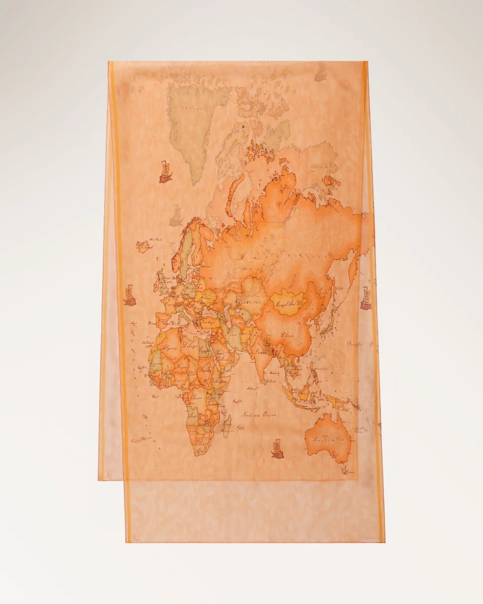 Sciarpa Geo Color 44 Arancia - immagine 3