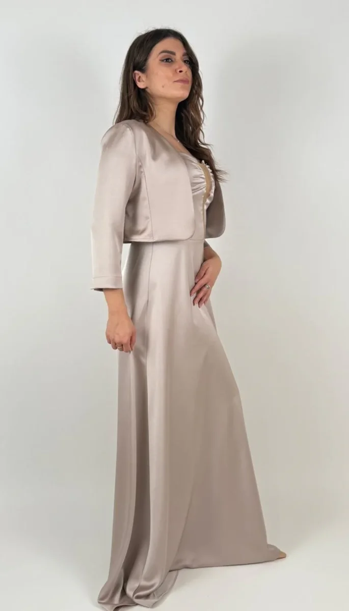 Abito Lungo Con Inserto In Tulle Donna - Rinascimento - immagine 8