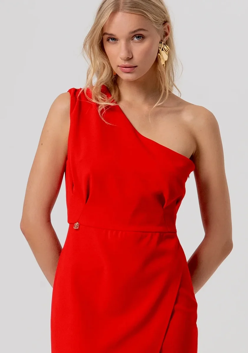 Abito monospalla in tessuto stretch Donna - Fracomina - immagine 4