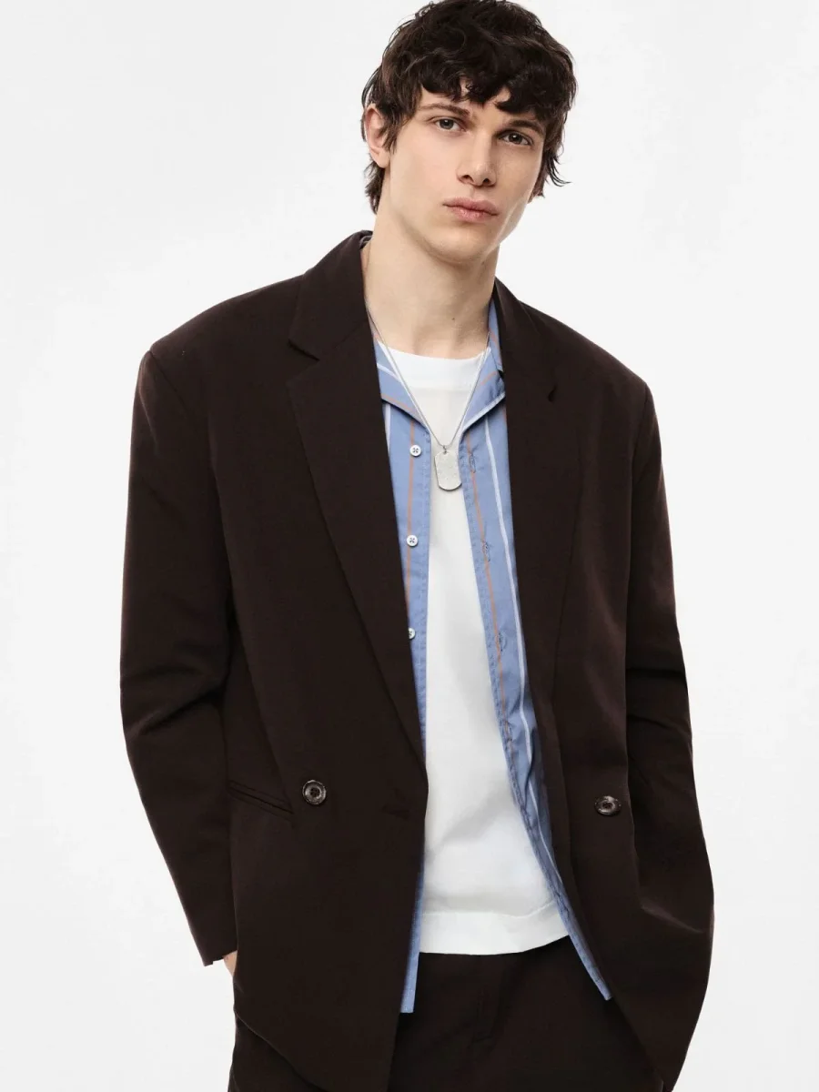 Blazer doppiopetto regular-fit tasche a filetto Uomo - Imperial - immagine 2