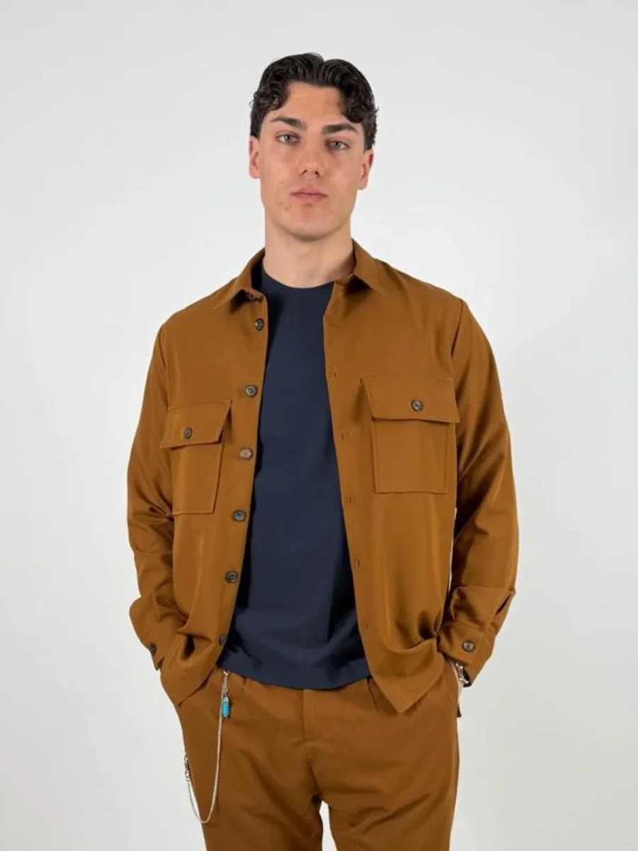 Camicia classica con tasche frontali applicate Uomo - Imperial - immagine 2