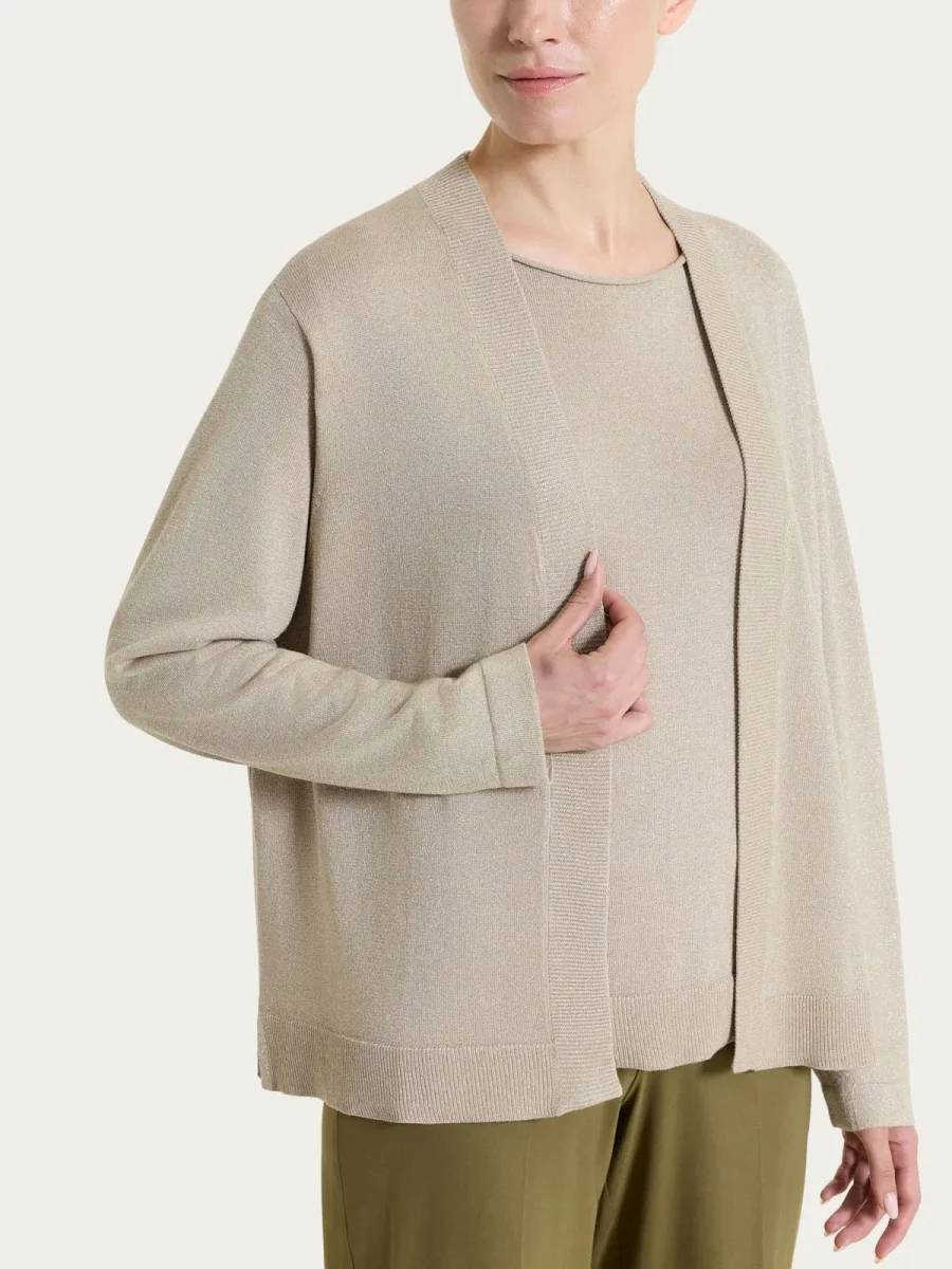 Cardigan aperto in Lurex Summertime Donna - Ragno - immagine 2