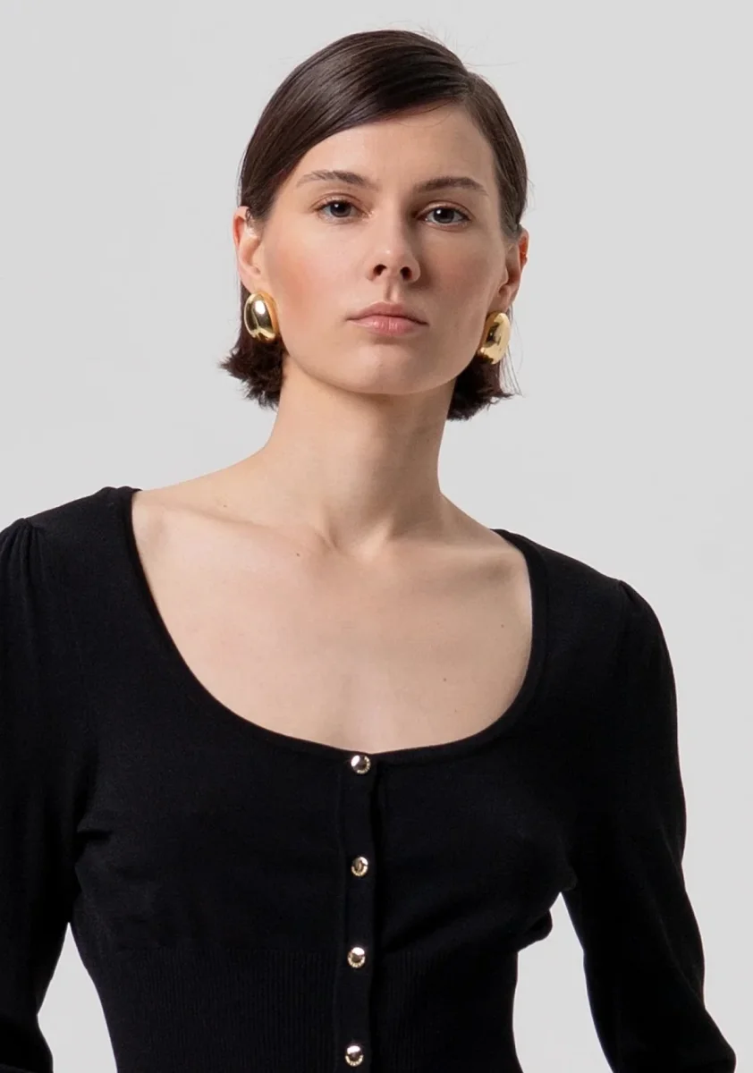 Cardigan cropped slim Donna - Fracomina - immagine 4