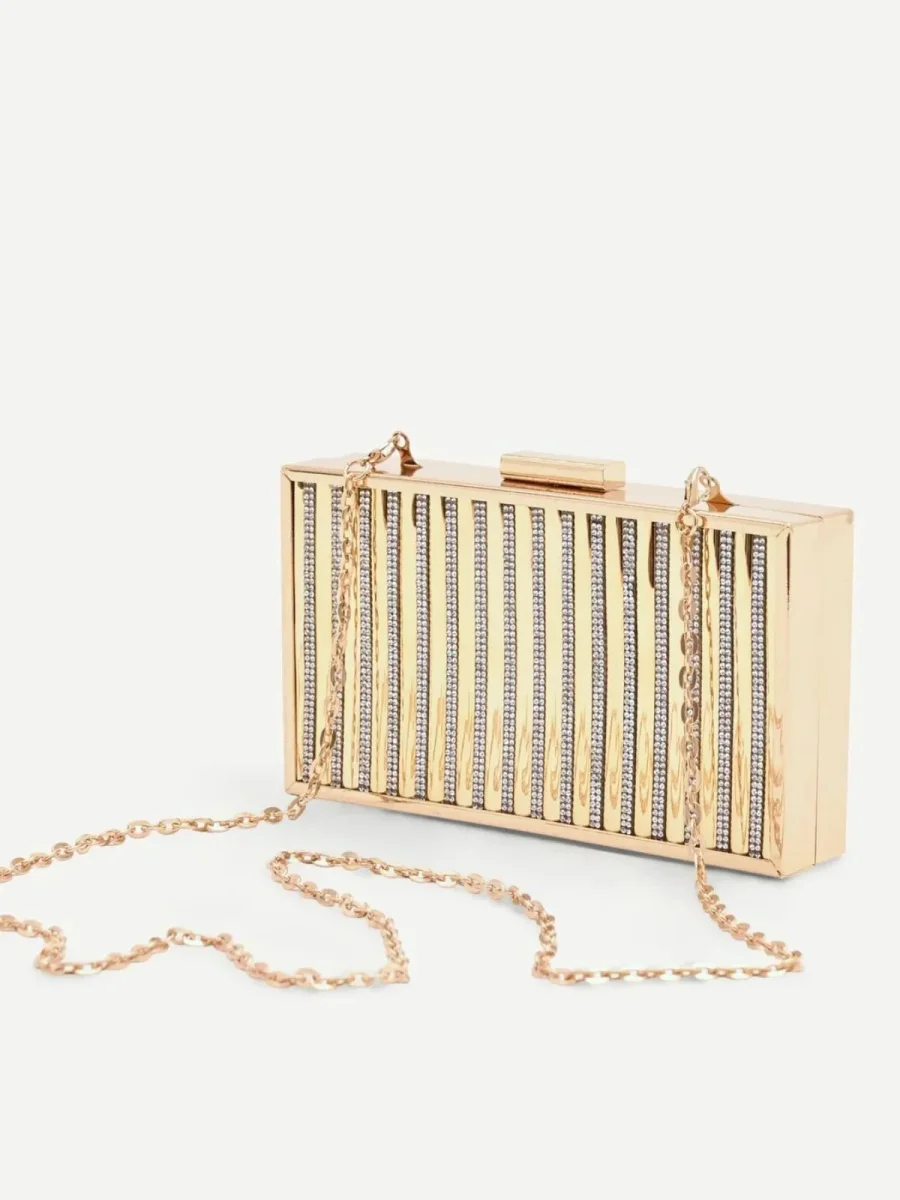 Clutch rigida con pavé di strass Donna - Rinascimento - immagine 3