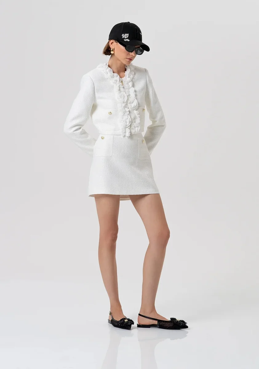 Giacca regular corta in tweed Donna - Fracomina - immagine 7