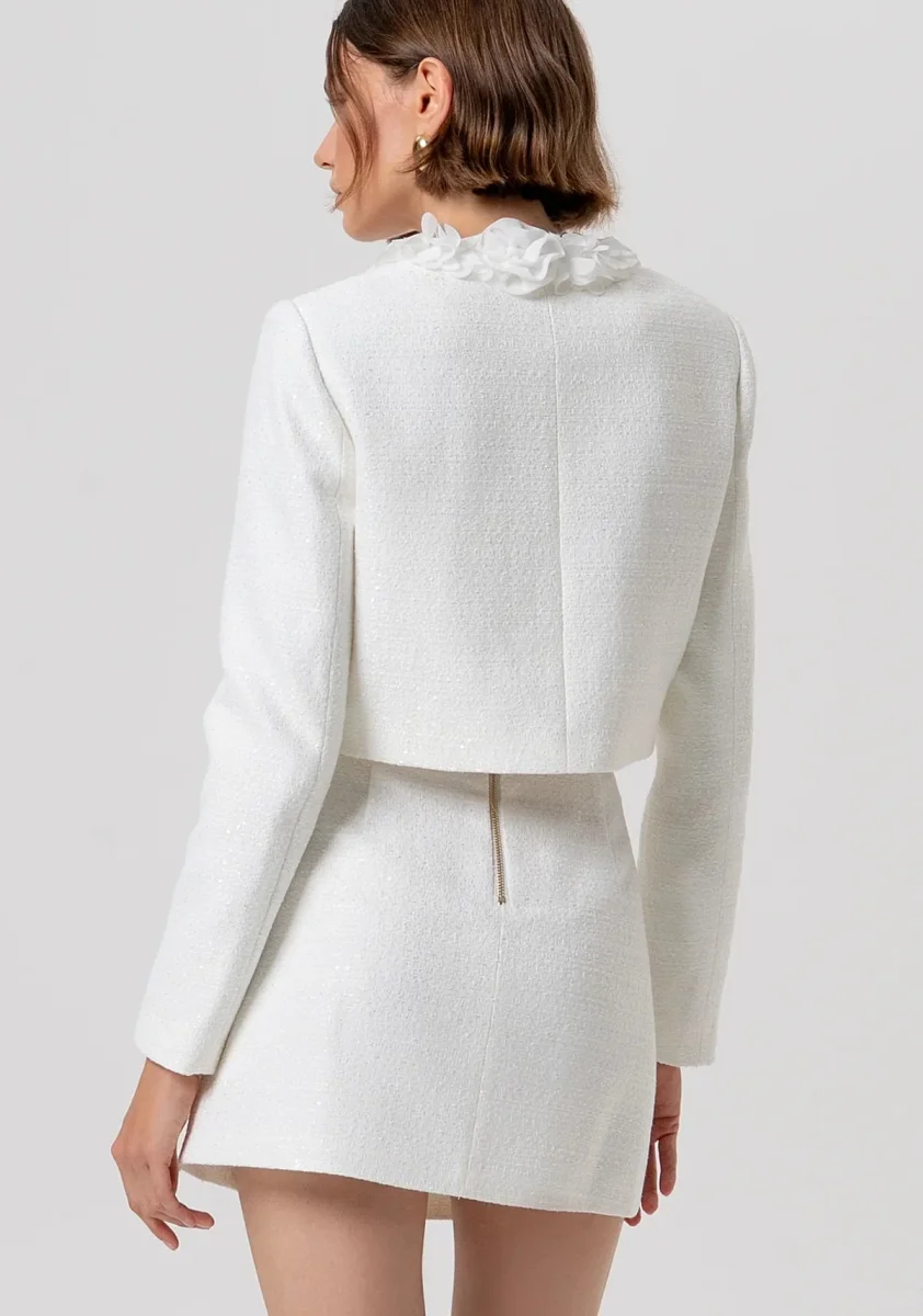 Giacca regular corta in tweed Donna - Fracomina - immagine 5