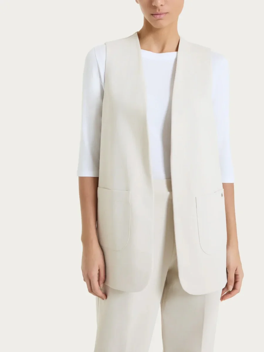 Gilet aperto in Compact Light Donna - Ragno - immagine 7