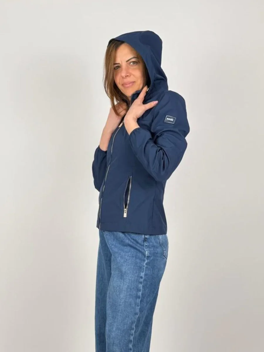 Giubbino In Softshell Sfoderato,Cappuccio Donna - Yes Zee - immagine 5