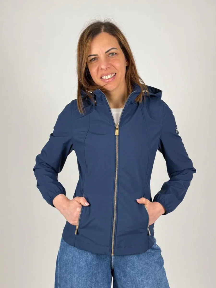 Giubbino In Softshell Sfoderato,Cappuccio Donna - Yes Zee - immagine 2