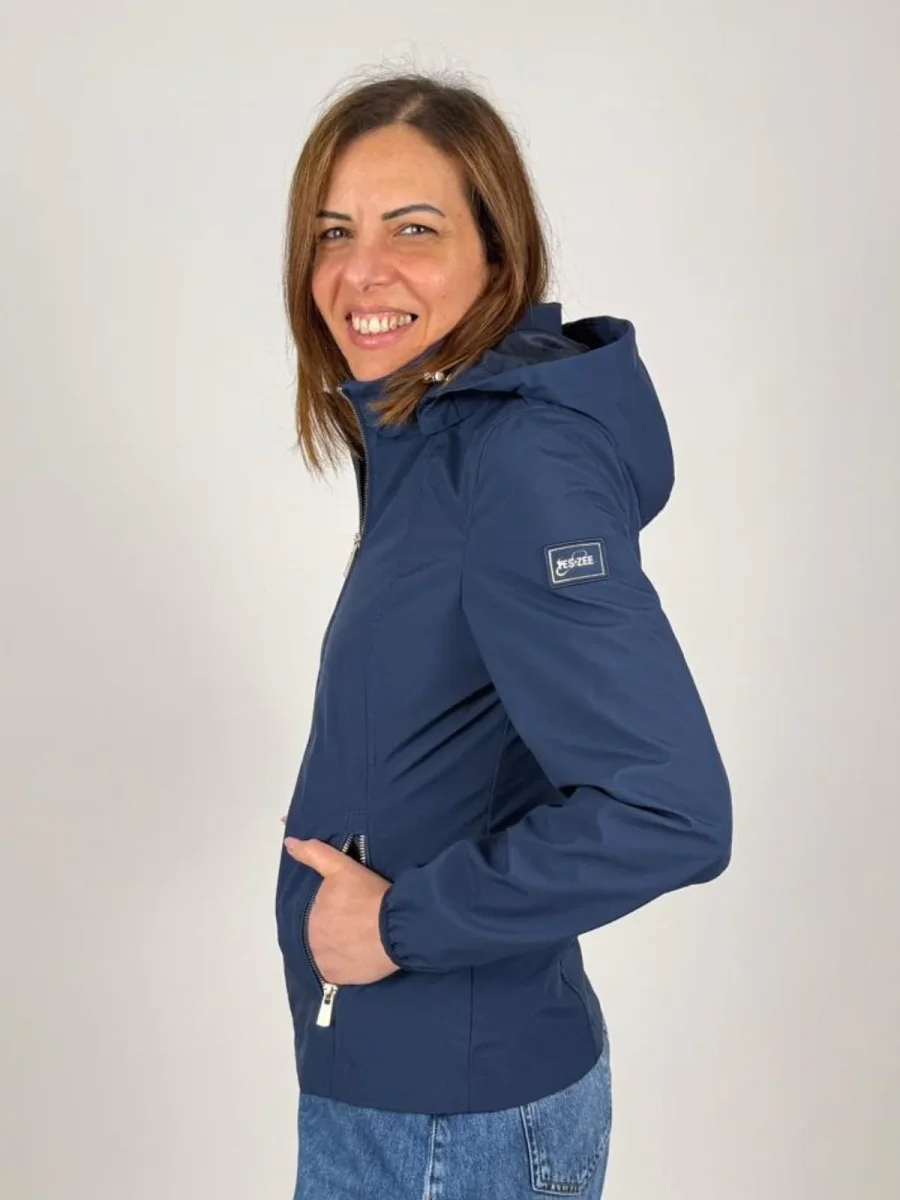 Giubbino In Softshell Sfoderato,Cappuccio Donna - Yes Zee - immagine 3