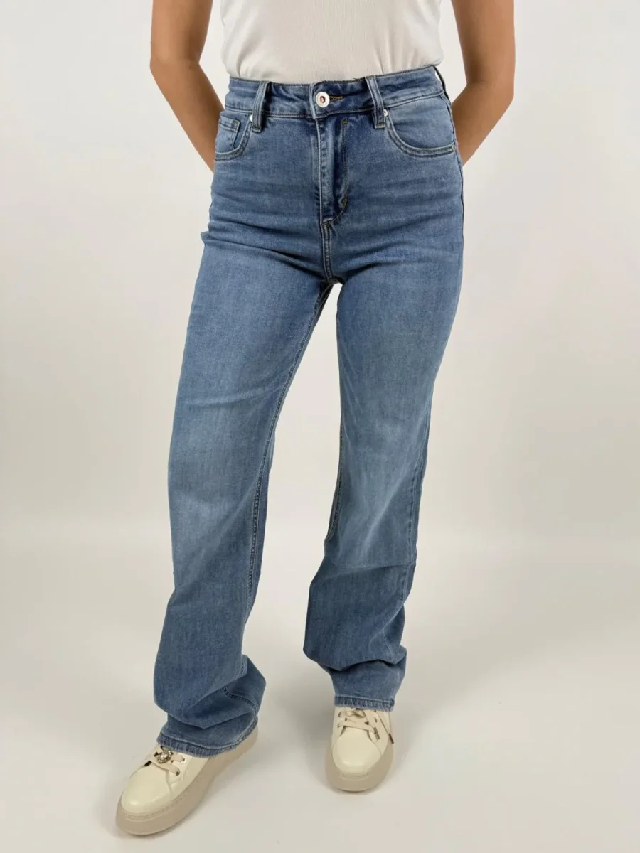 Jeans Bianca Comfort Wide Donna - Gianni Lupo - immagine 5