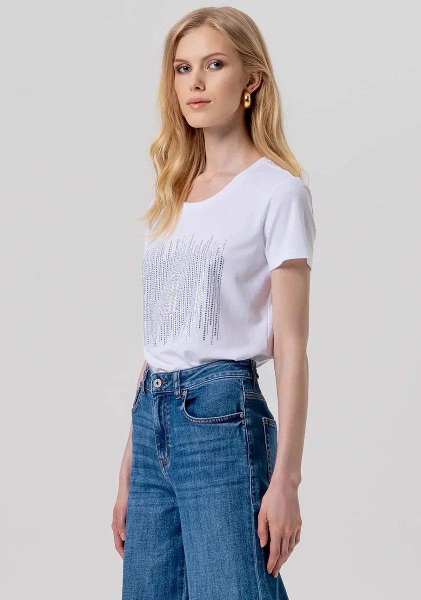 Jeans flare in denim con lavaggio medio Donna - Fracomina - immagine 5