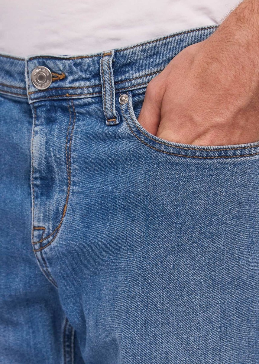 Jeans slim in cotone used Uomo - Gaudì Jeans - immagine 3