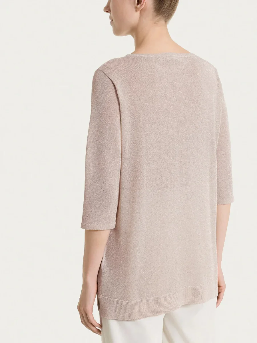 Maglia con manica 3/4 in Crêpe Lurex Donna - Ragno - immagine 6