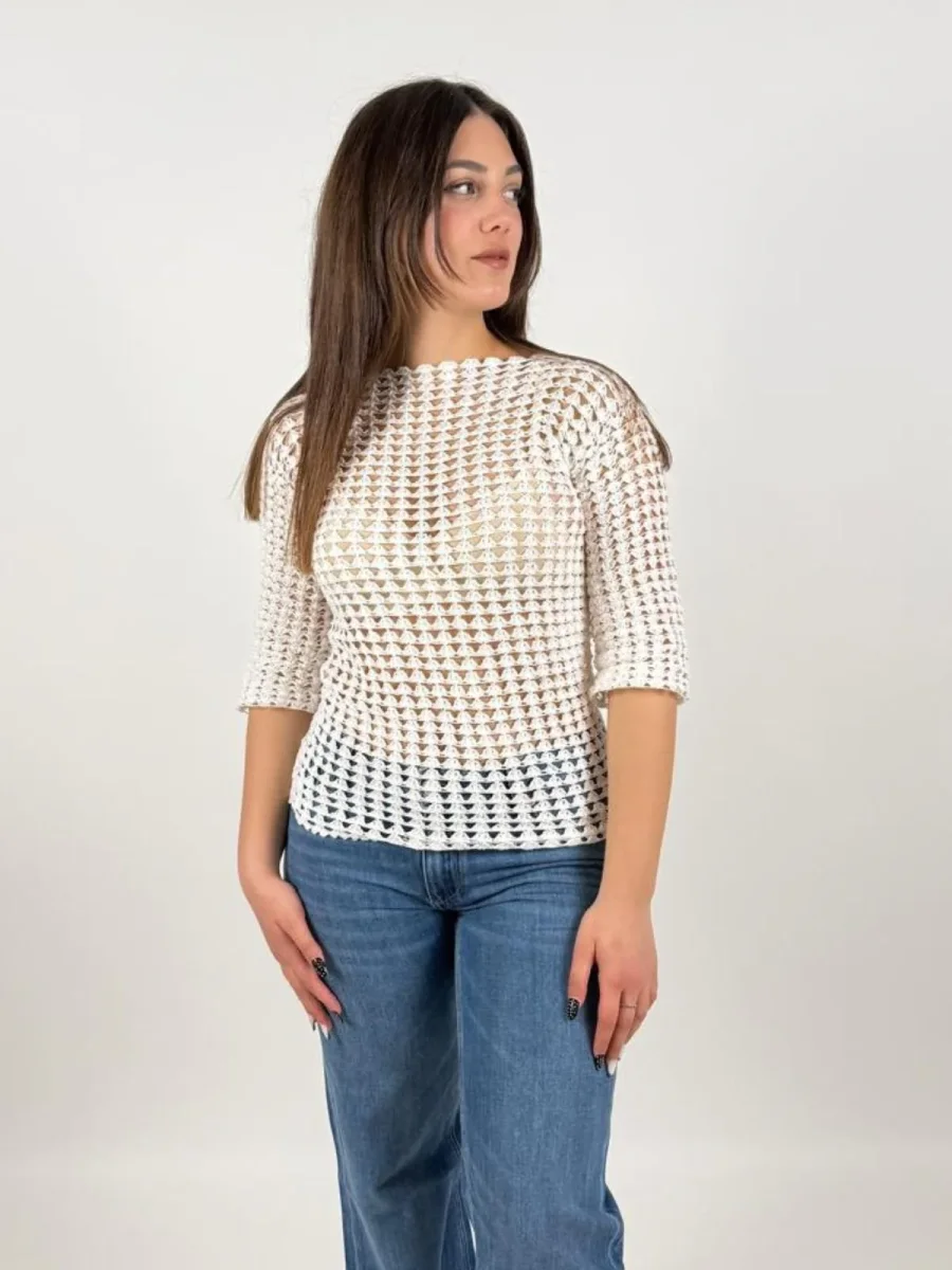 Maglia realizzata interamente a mano Donna - UncinettoArt - immagine 6