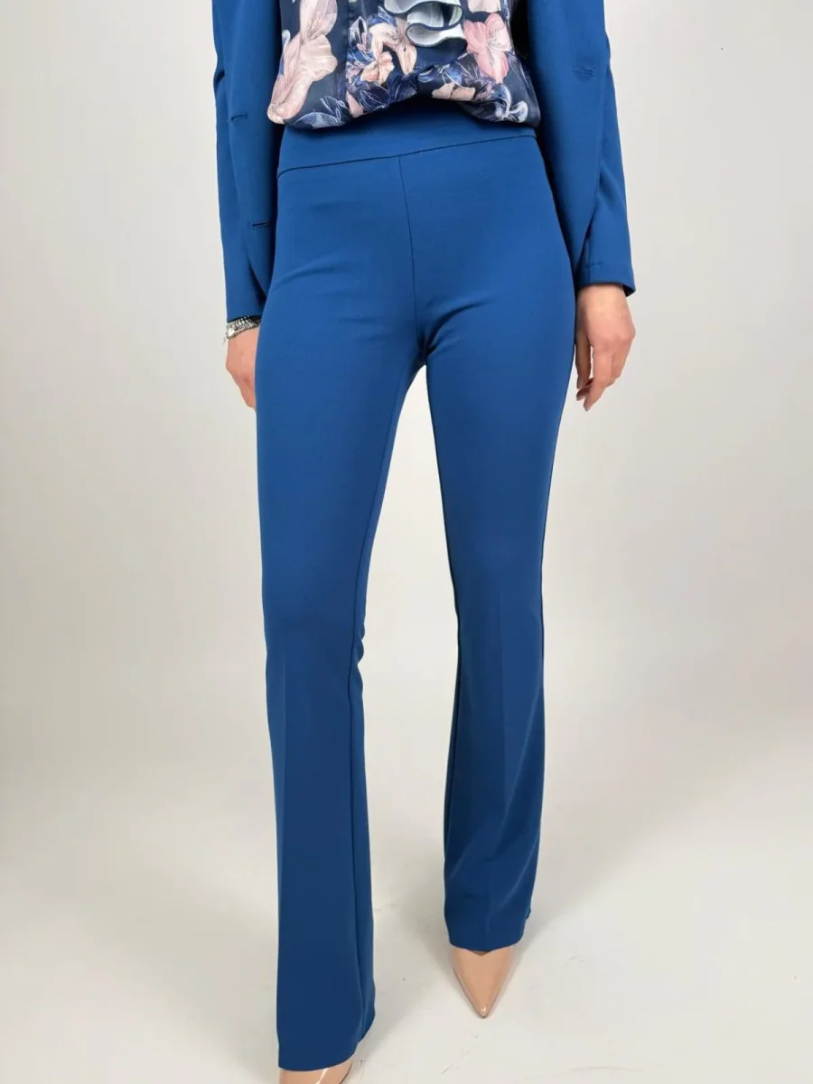 Pantalone a zampa in scuba crepe Donna - Rinascimento - immagine 2