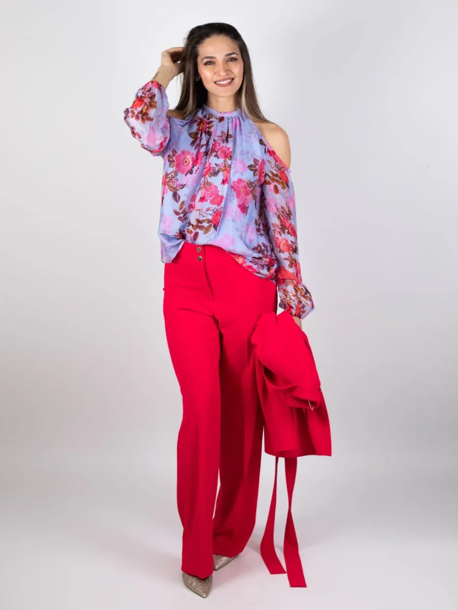 Pantalone flare a palazzo Donna - Fracomina - immagine 2