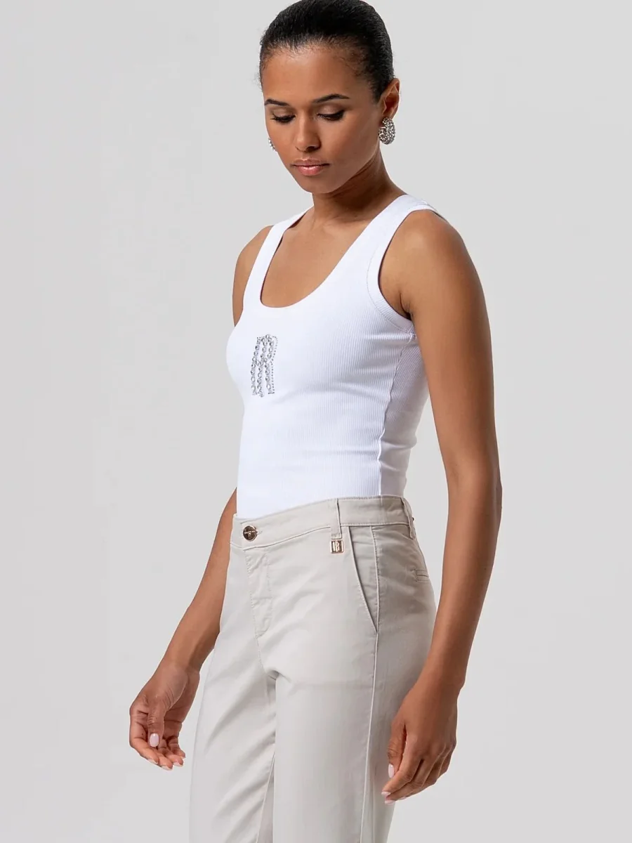 Pantalone regular modello chino in gabardina Donna - Fracomina - immagine 3