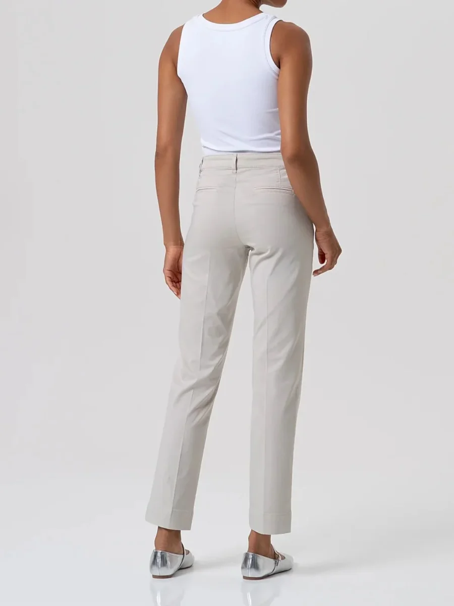 Pantalone regular modello chino in gabardina Donna - Fracomina - immagine 4