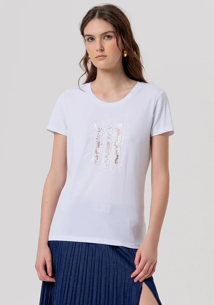T-shirt regular in jersey Donna - Fracomina - immagine 2