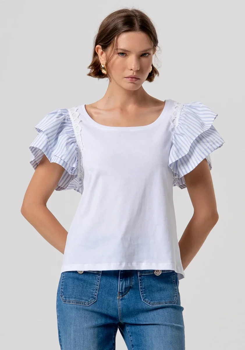 T-shirt regular in jersey Donna - Fracomina - immagine 2