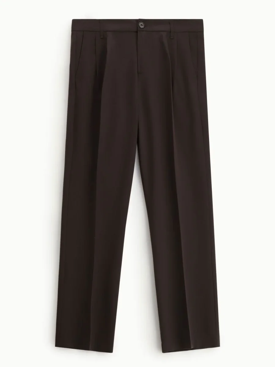 Trousers regular-fit pinces e chiusura con bottone Uomo - Imperial - immagine 5